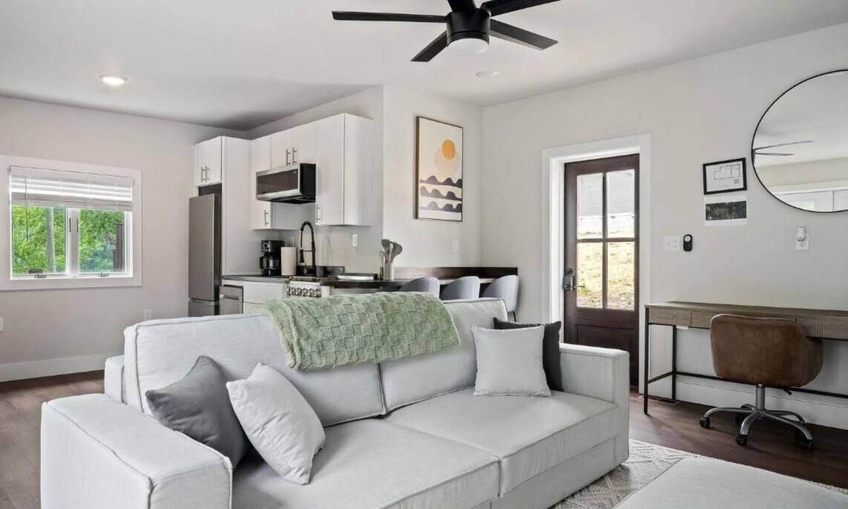 Allons Cottage | 1 Bedroom Driftwood Cottage 1 - One bedroom, one murphy bed, one sleeper sofa, with kitchenette