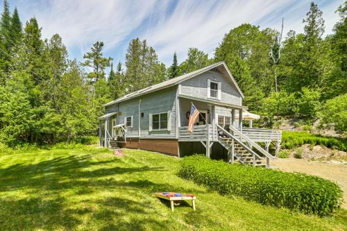 Oquossoc House | 1 Mi to Rangeley Lake Cabin with Wraparound Deck!