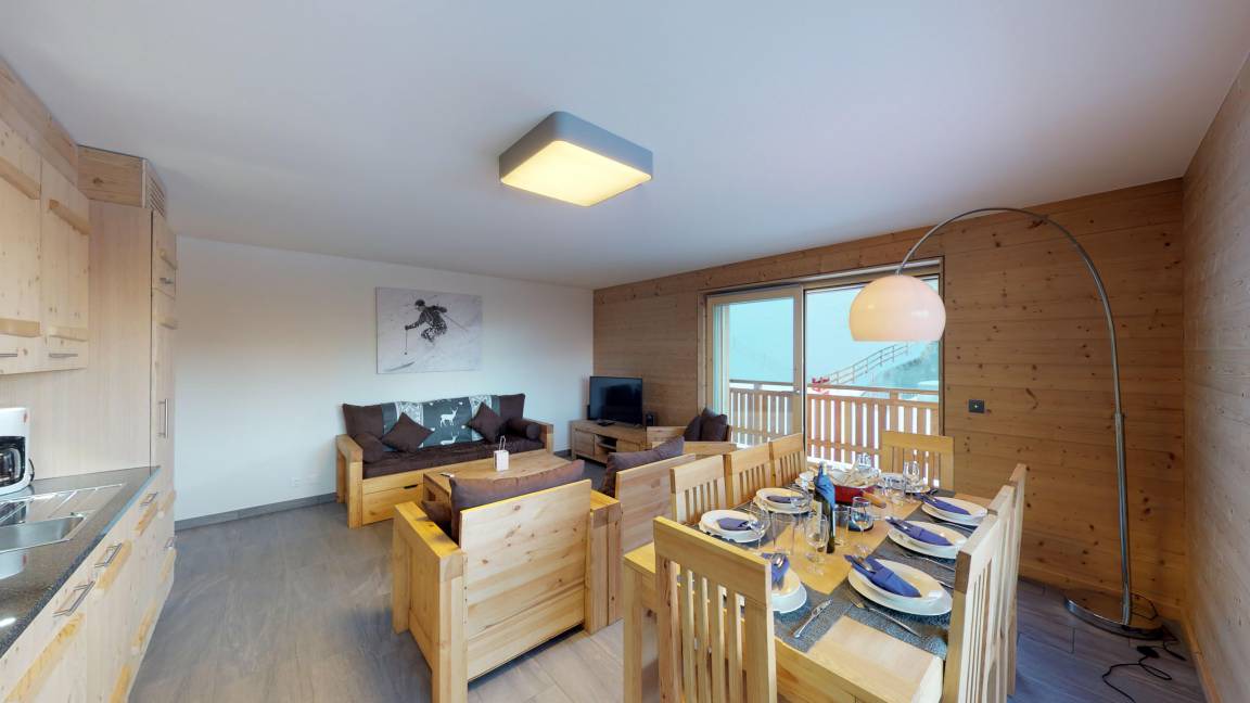 Veysonnaz Apartment | 115 m² Apartment ∙ 3 bedrooms ∙ 8 guests