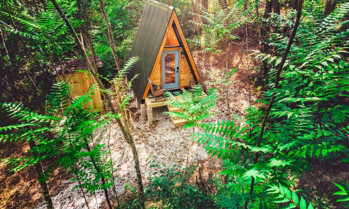 Rockbridge House | 12 Acre Escape | Tiny A-Frame | Romantic Glamping