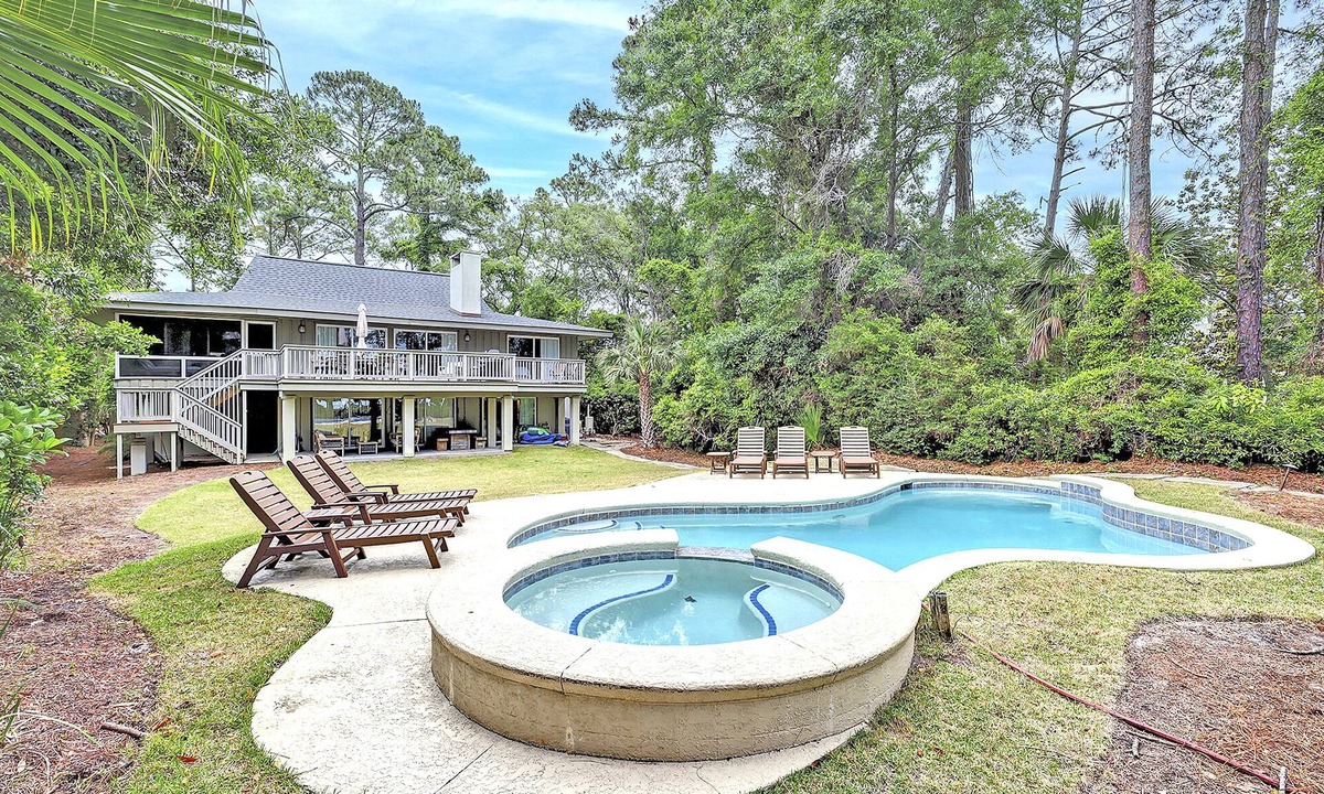 Sea Pines House | 16 Painted Bunting - Oceanfront Home with Private Pool & Spa.