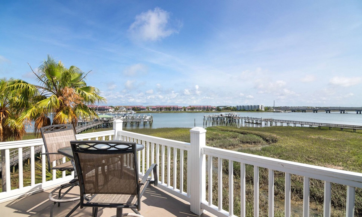 Folly Beach Condo | 17 Turtle Bay - Riverfront Townhouse Next to the Pool - End Unit