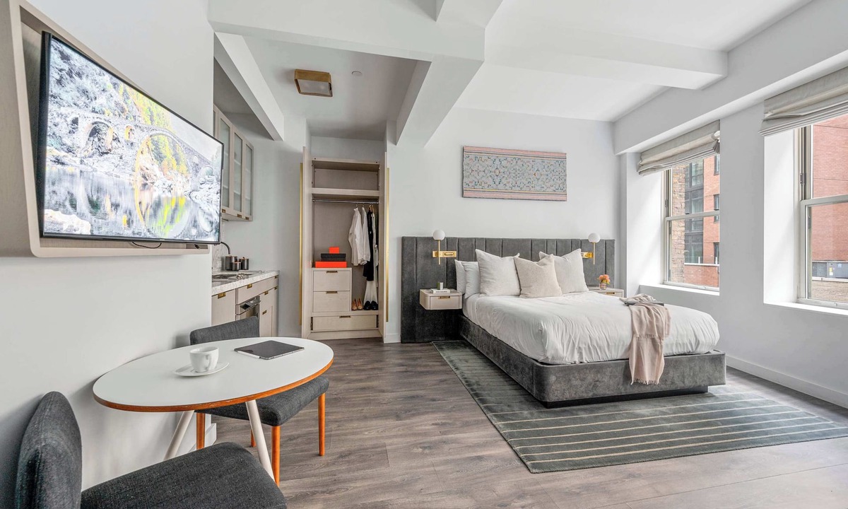 Financial District Apartment | 17John: King Studio Apartment - Disability Access