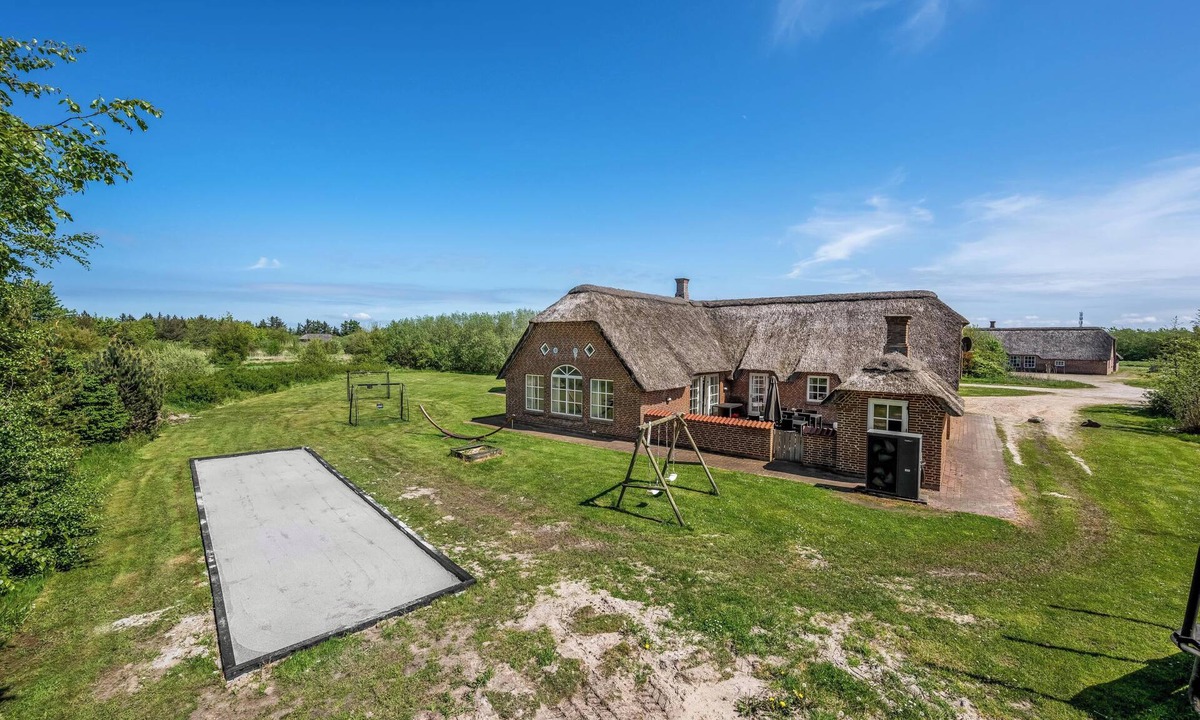 Øby House | 18-person pool house with indoor hot tub, water slide and outdoor hot tub