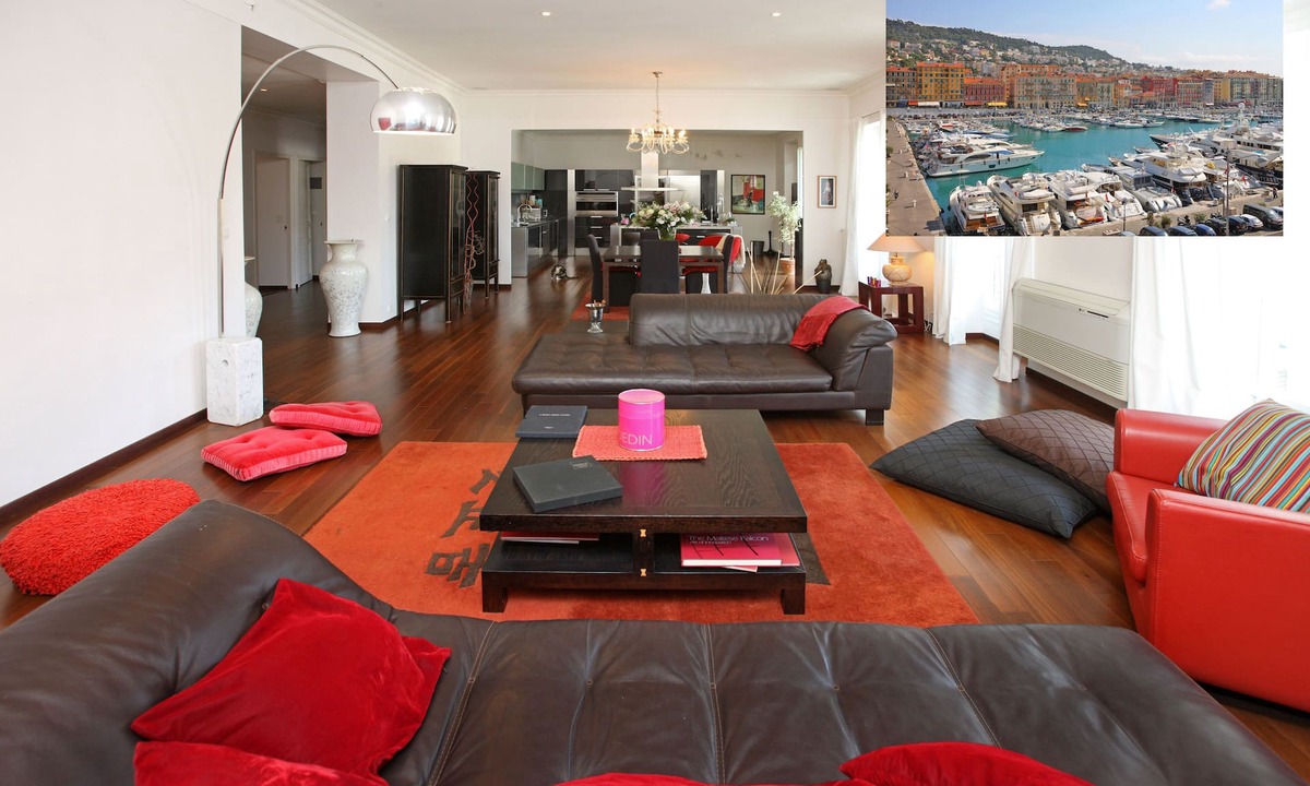 Quartier du Port Apartment | 180 Views of the port of Nice, sea and yachts direct with lift and balconies.