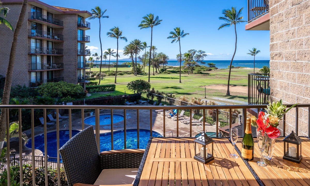 Kihei Condo | 2 2 Oceanview Modern Resort Vistas