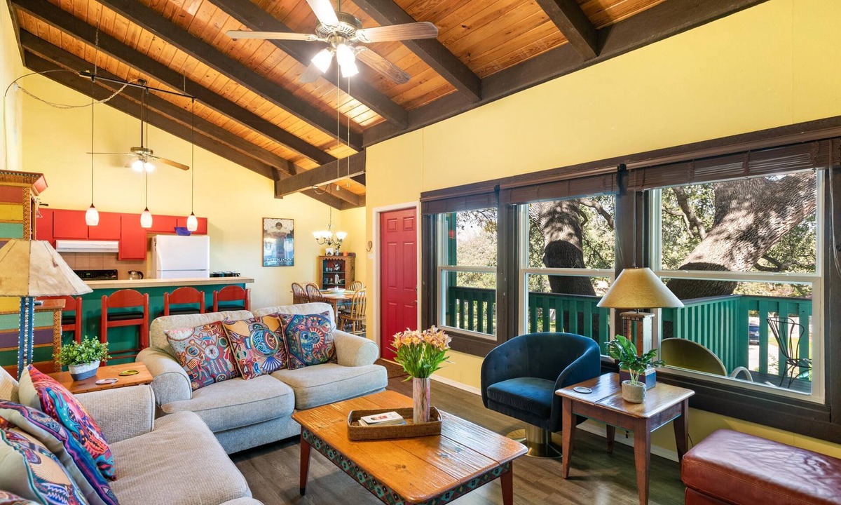 Barton Hills House | 2 bedroom, king + 2 twins or 2nd king, walk to Springs/Park/Trails