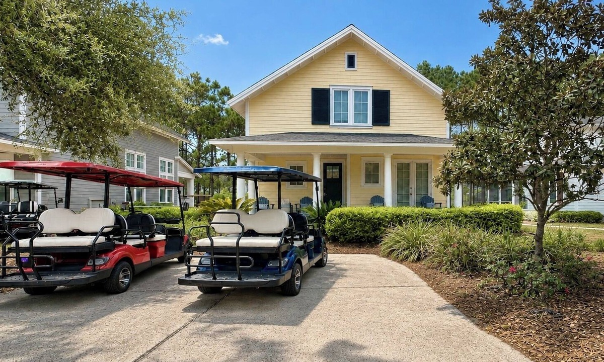 Laurel Grove House | 2 Golf Carts☀️ Heated Pool | Hot Tub | Gym | Golf Course View | Sandestin☀️