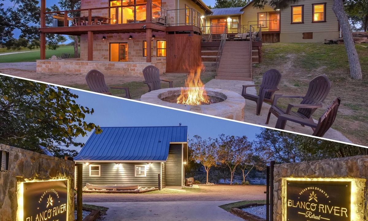 Blanco House | 2 Houses - 6 Acres, Riverfront, Pool, Hot Tub, BEAUTIFUL VALLEY