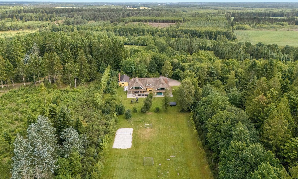 Karup House | 24 person pool house with activity room and 8 bedrooms.