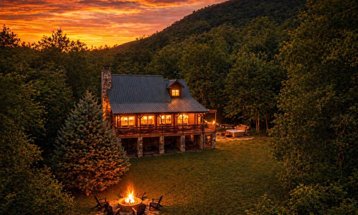 Sylva Apartment | ✨ 25% Off Premium Mountain View Cabin “⭐ Guest Favorite" rated Top 5% of all Airbnb properties Hot Tub Fire Pit Porch Swing Hammock & Close to WCU (3 Mi), Sylva dining, pubs, shopping, the Blue Ridge Parkway, and many adventures.