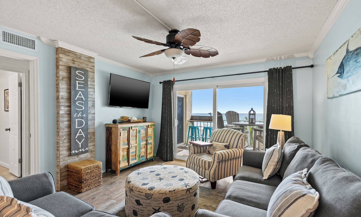 Biltmore Beach Condo | 2bd/2ba Condo Ocean views from every room walk in shower FREE BEACH CHAIRS