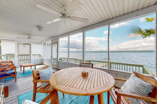 Town of Ledyard House | 2BR Lakeside Home w/Patio, Porch & AC