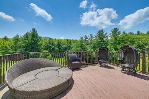 East Jewett House | 3 Mi to Colgate Lake: Mtn-View Home, Deck + Grill!