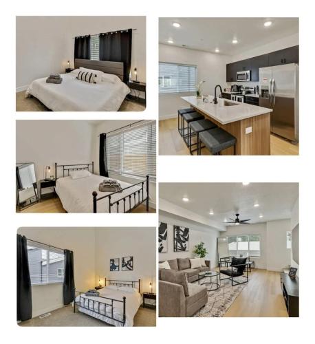 People's Freeway House | 3 Min to DT - 2 Car Garage - Lux Townhome - King Bed