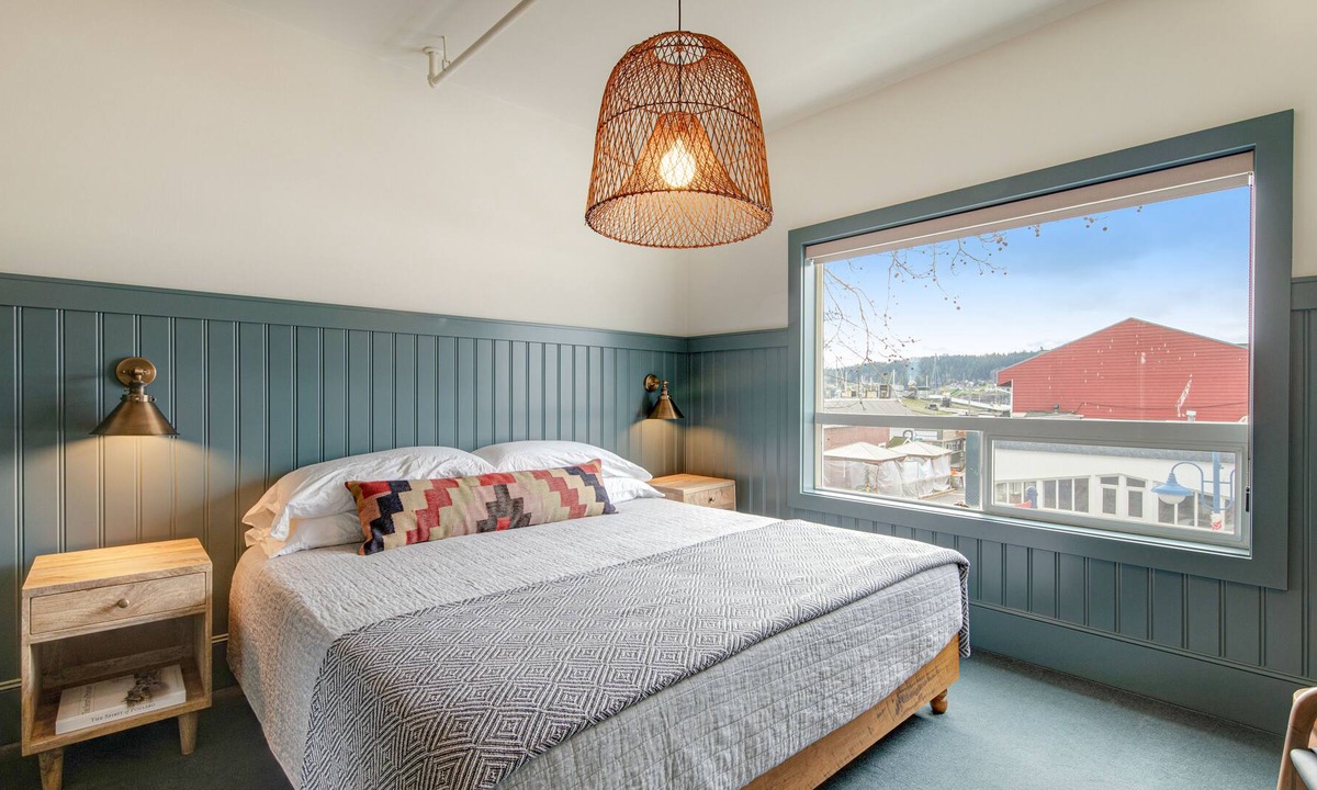 Poulsbo House | 3 rooms at Historic Hotel Scandi with living area, 3 kitchenettes, & city views