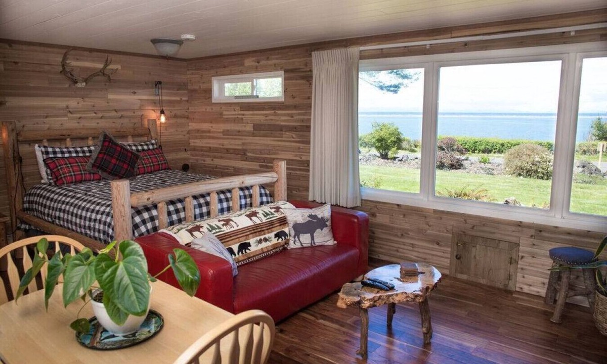 Sequim Cottage | 3-Rustic Cabin · 3-NW Rustic Cabin on the water-Beach-full kitchen