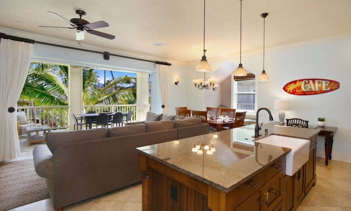 Poipu Villa | 3BR I Spacious Poolside Villa | Gourmet Kitchen, Lanai