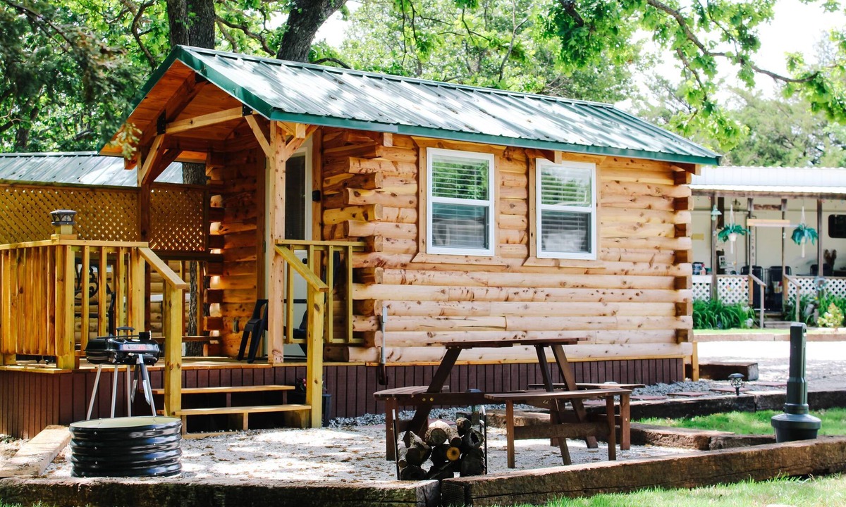 Neal Cabin | #4 - Amish Log Camping Cabin Walk To The Water Cabin
