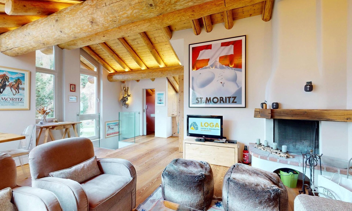 Celerina-Schlarigna Apartment | 4½-room apartment on the 1st and 2nd floor.