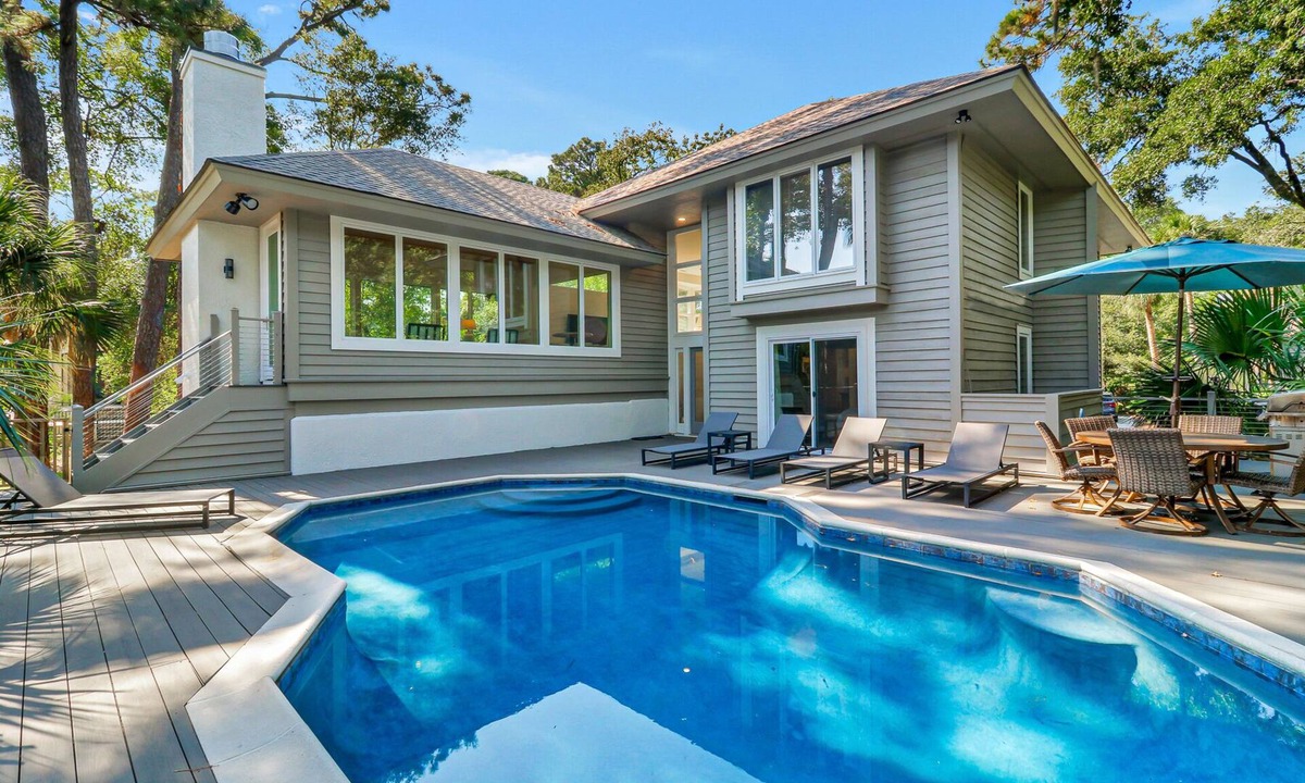Oceanside House | 4th Row Ocean on Beach Path - Dog Friendly - Private Pool - Sea Pines Home