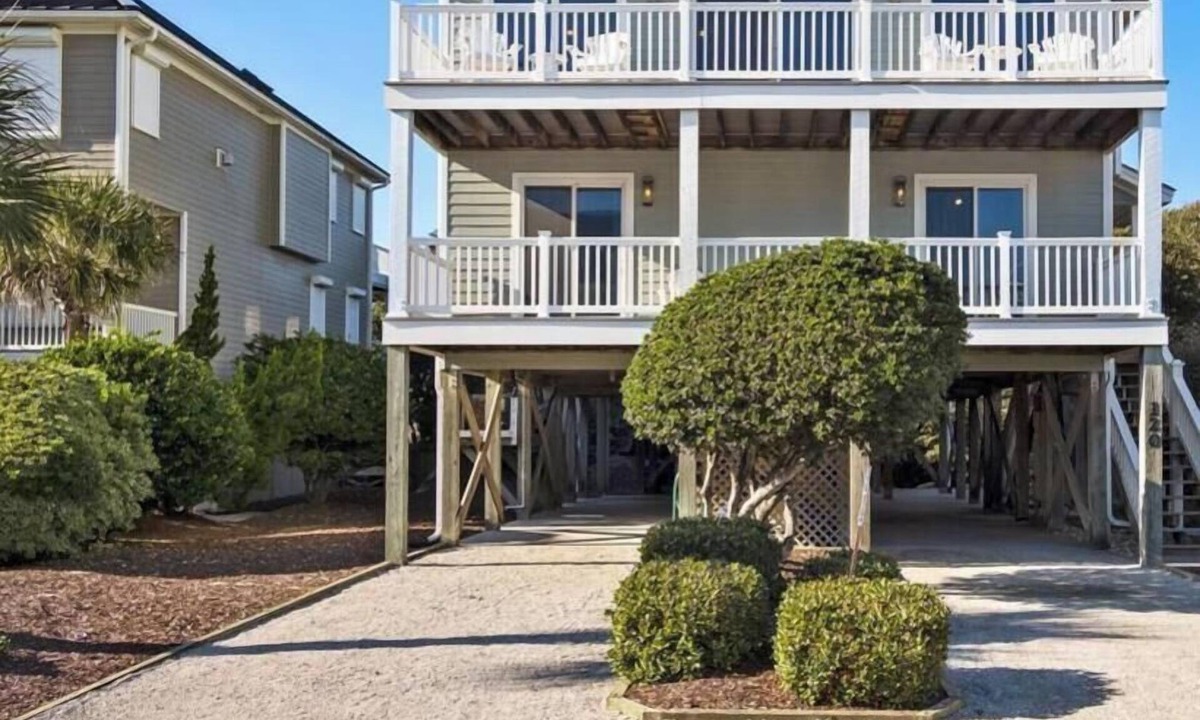 Village of Stump Sound House | 5BR Ocean View House on North Topsail Beach - Pool