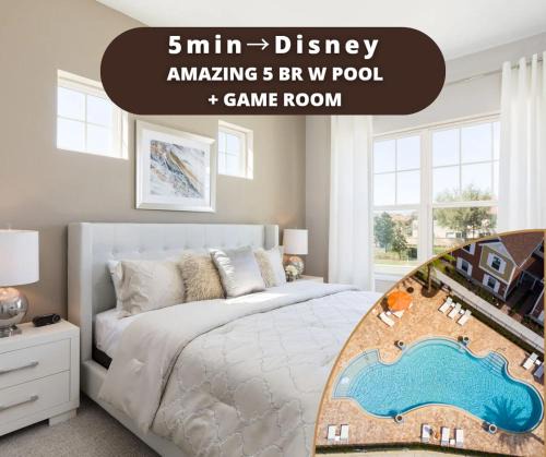 West Kissimmee Villa | 5min Disney Wonderful Villa, BBQ, SMV102