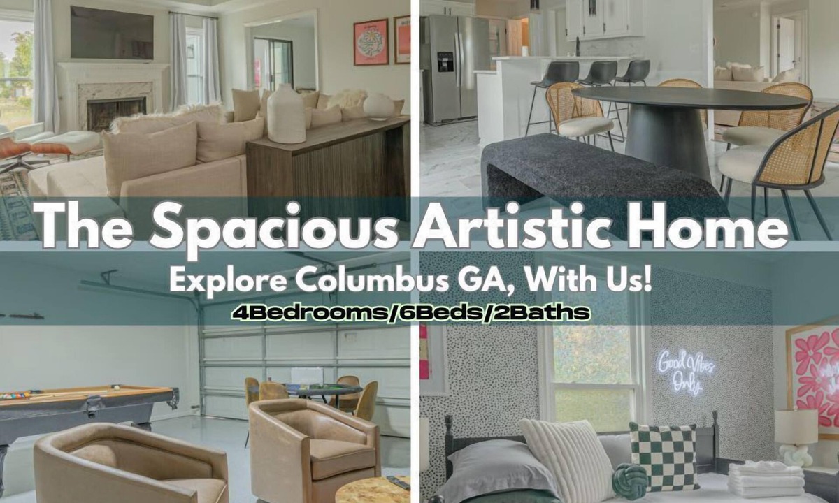 Fortson House | 6-Bed Artistic Home with Game room