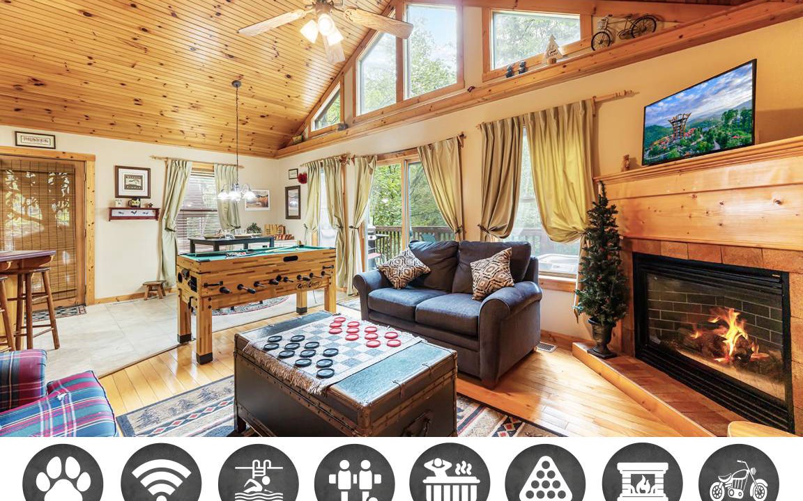 Pigeon Forge Cabin | 65 m² Cabin ∙ 1 bedroom ∙ 4 guests