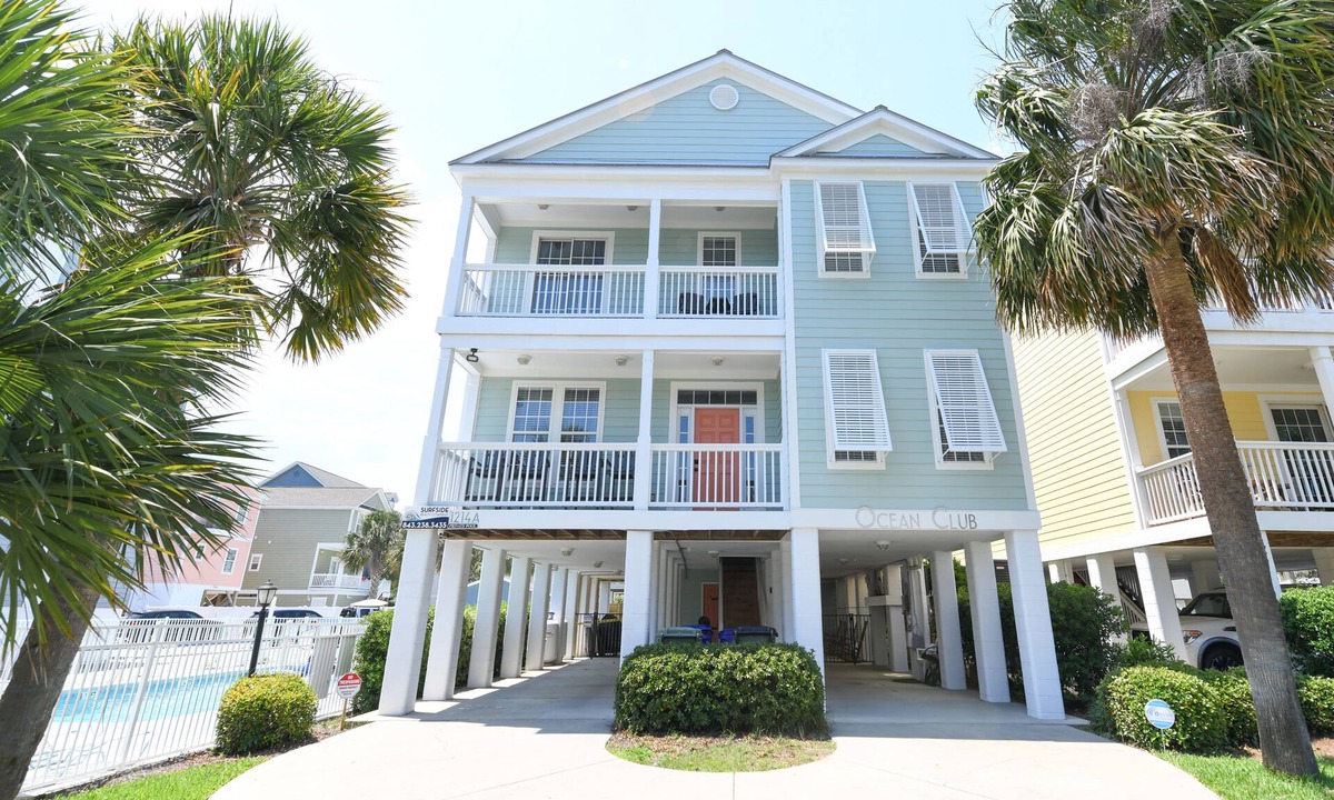 Surfside Beach House | 7 BR 2nd Row Beach House with a Private Pool! Ocean Club