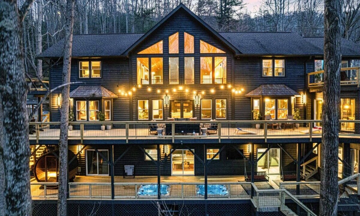 Asheville House | 7k sq ft Mountain Estate -The Most Epic Experience