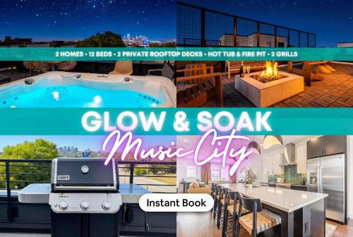 Talbot's Corner House | 8BR Rooftops with Hot Tub Fire Pit Skyline Views