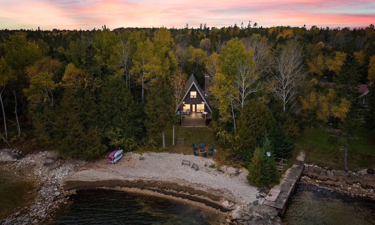 Ellison Bay Cabin | A Classic Waterfront A-Frame on Rowley’s Bay