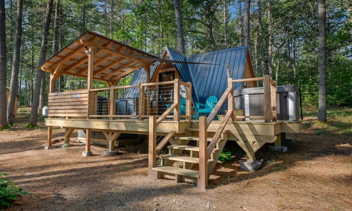 Oxford Cabin | A Cozy A-Frame Escape with Hot Tub