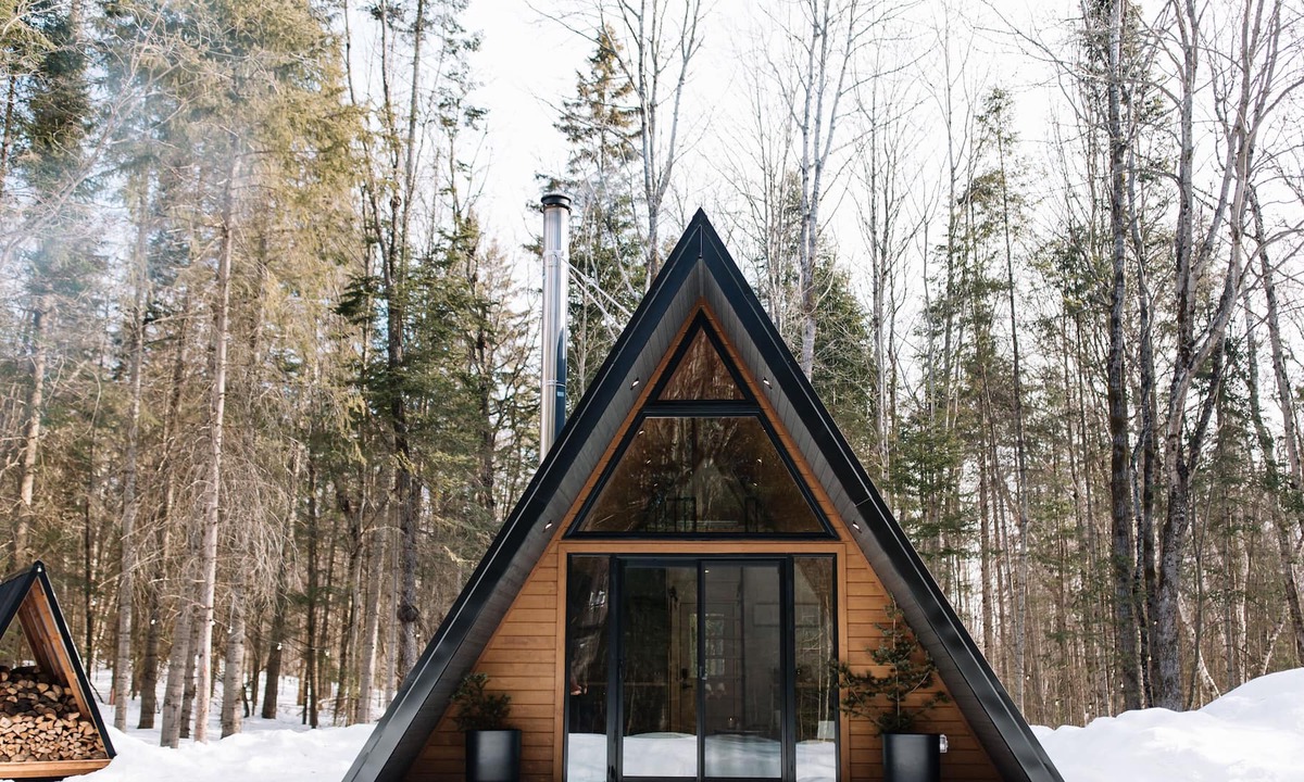Eagle Lake Cabin | A Frame Cabin at the top of a ski hill