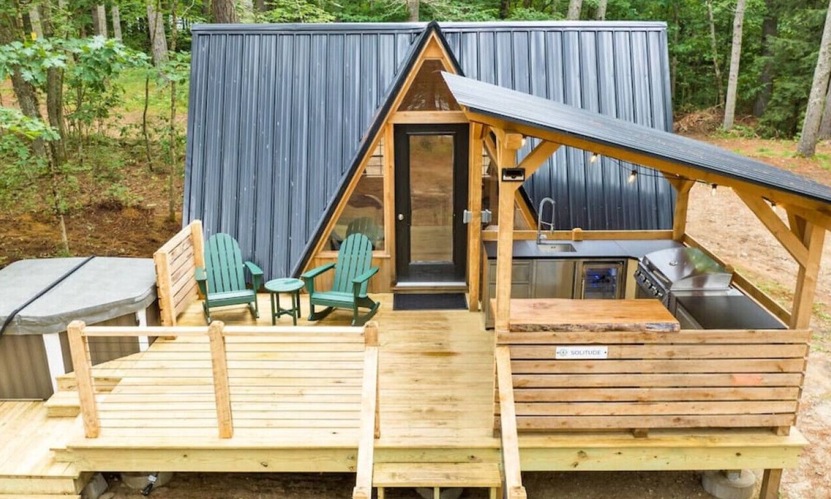 Oxford Cabin | A-Frame Cabin w/ Hot Tub