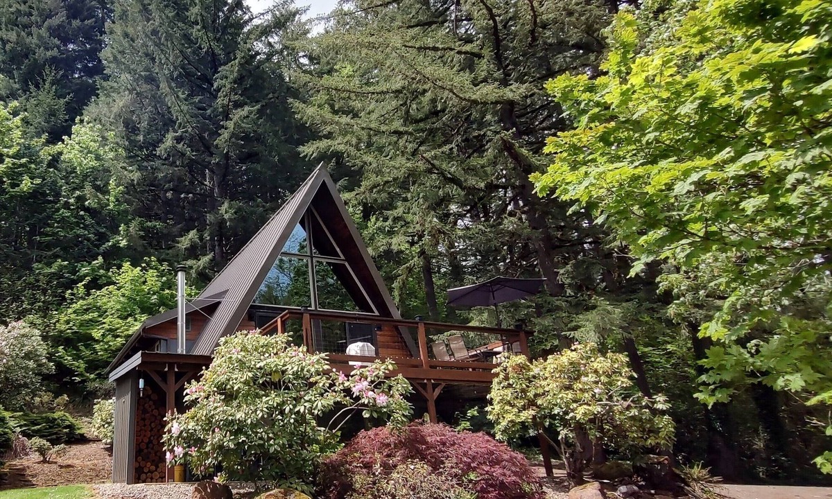 Yamhill House | A frame home nestled in a tranquil forest setting