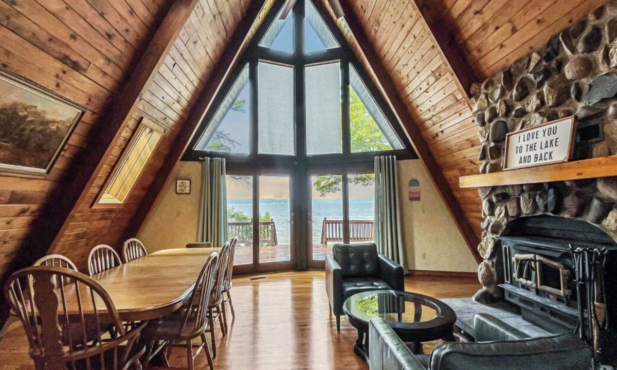 Parrott Point Ski Chalet | "A Frame of Mind" on Mullett Lake