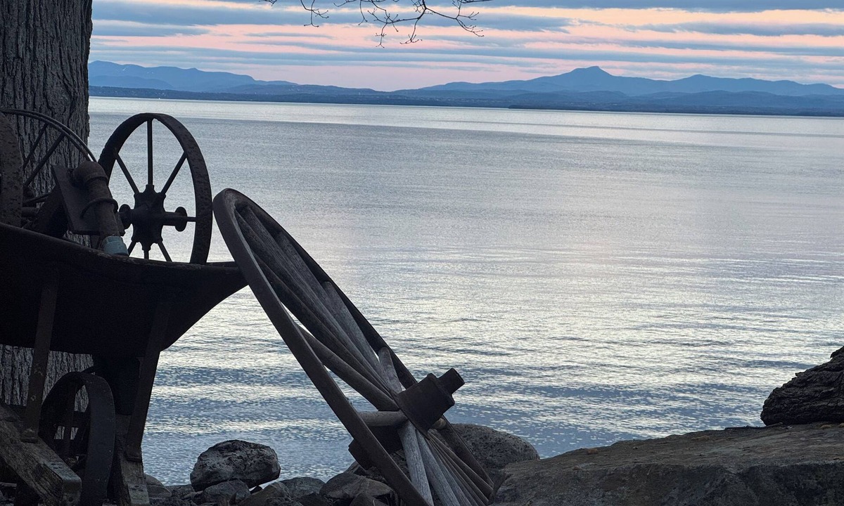 Port Douglass House | A New York camp on Lake Champlain, private pebble beach frontage.