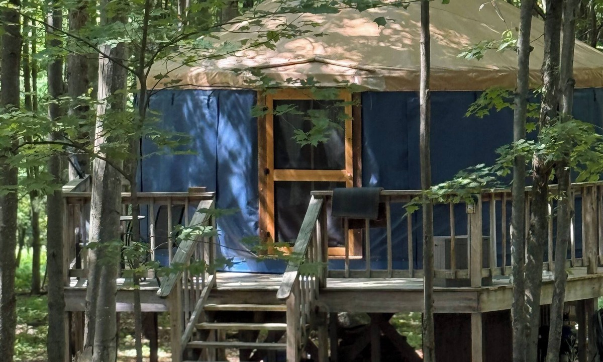 Meredith House | A Zenful Yurt Glamping Getaway Near Oneonta & Cooperstown in Upstate NY.