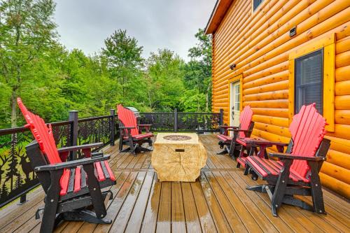 Adams House | Adams Cabin w/Game Room & Fire Pit