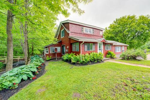 North Bangor House | Adirondack Escape with River Access Fish and Swim