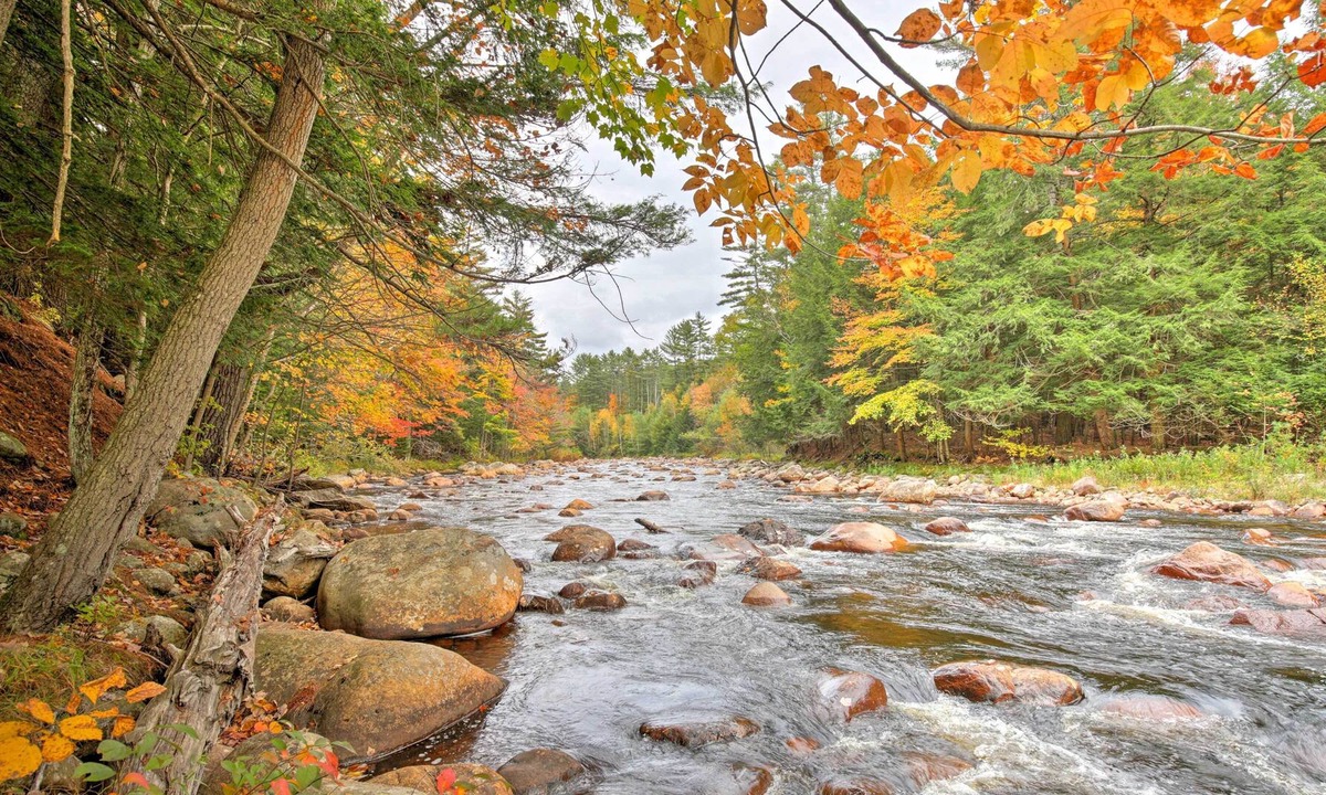 Glenfield Cabin | Adirondack Riverfront Log Cabin/ Amazing Rapids/ Natural Soaking Pools