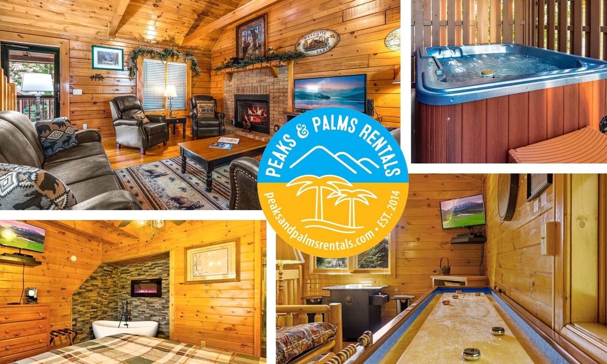Gatlinburg Cabin | Affordable Updated Gatlinburg Cabin 2BR/2BA Hot Tub Pool Arcade🐻