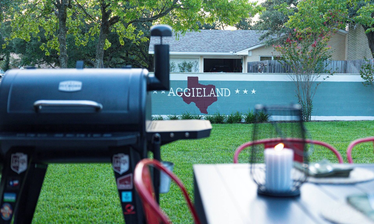 Bryan House | Aggieland: Bar Lounge+Fire Pit+Backyard Haven