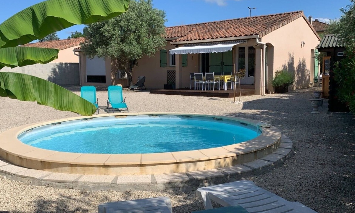Vallon-Pont-d'Arc Villa | Air-conditioned villa with private swimming pool and pétanque court.