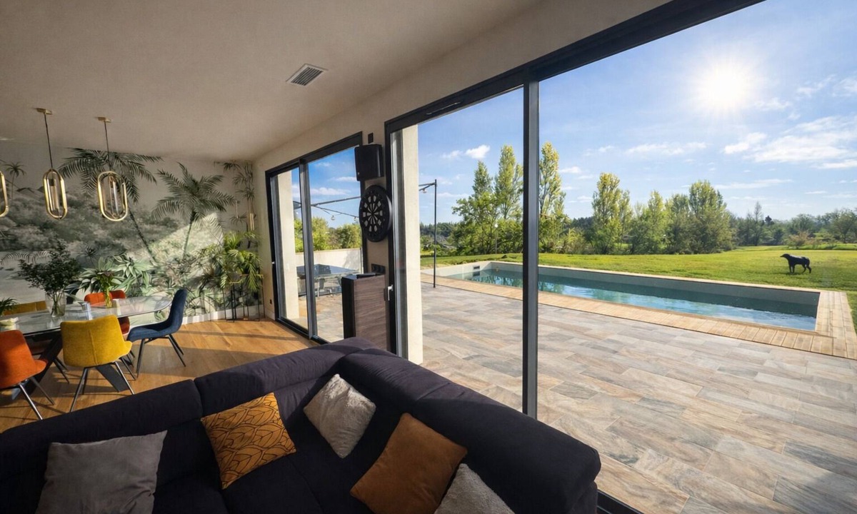 Montauban House | Air-conditioned 4-bedroom house, heated pool, unobstructed view