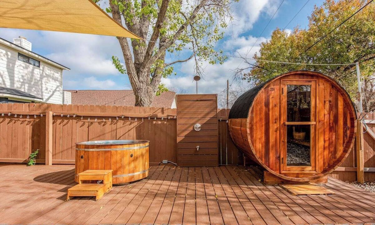 Tanglewood Forest House | Alchemist Bathhouse: Sauna, Steam, Cold Plunge, Hot Tub