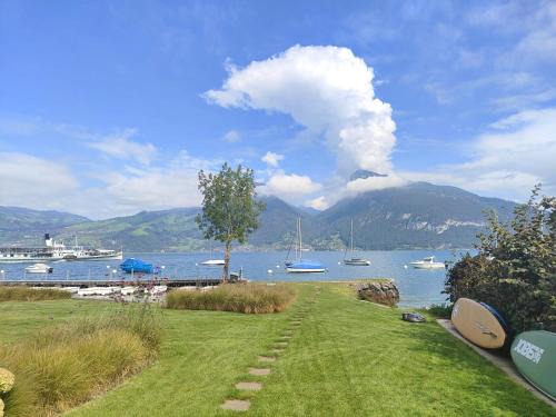 Faulensee Apartment | Am See l 15 Minuten nach Interlaken l gratis Parking