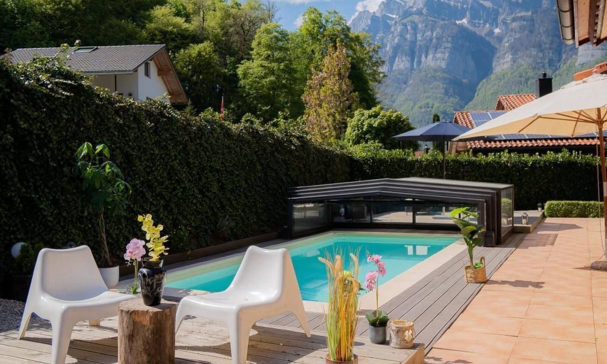 Mols Apartment | Amazing Chalet | Heidiland | Pool & Sauna by Interhome